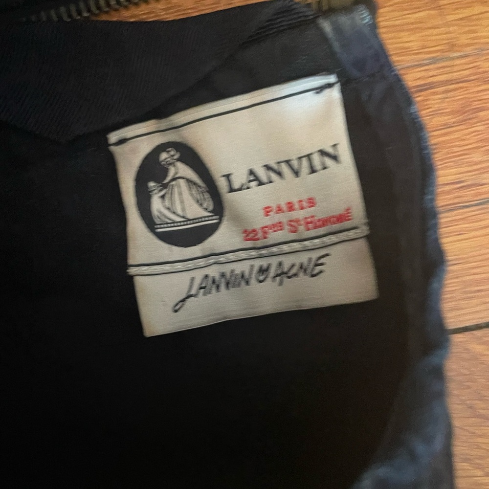 Lanvin Denim Navy Blue Sleeveless Dress - Picture 2 of 4